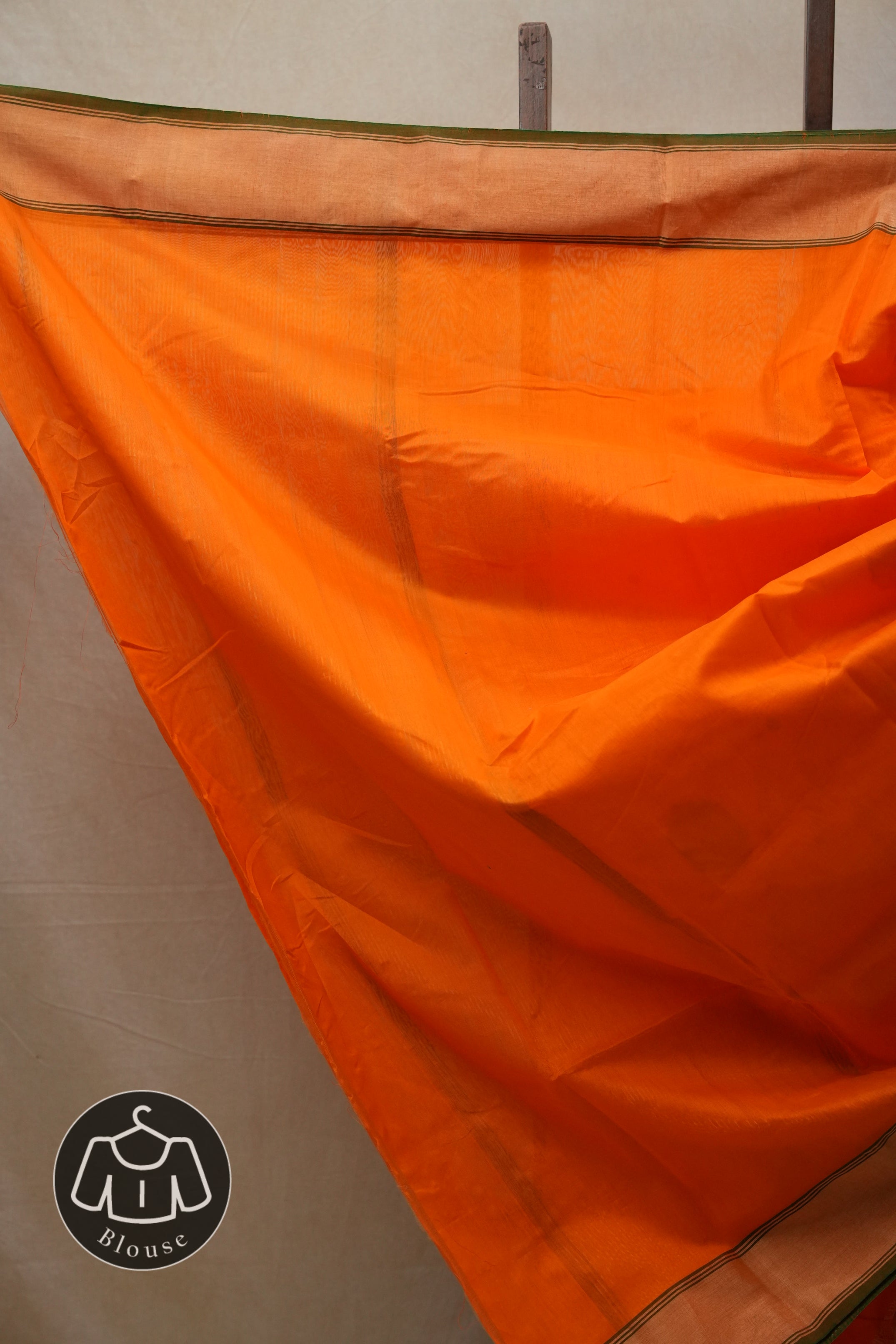 Orange Chanderi Cotton Silk Saree - SROCSS428