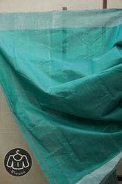 Teal Green Chanderi Cotton Silk Saree - SRTGCSS437