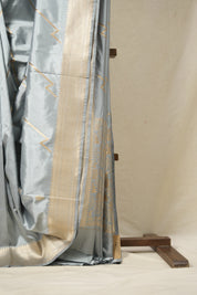 Light Blue Banarasi Silk Saree - SRLBBSS821