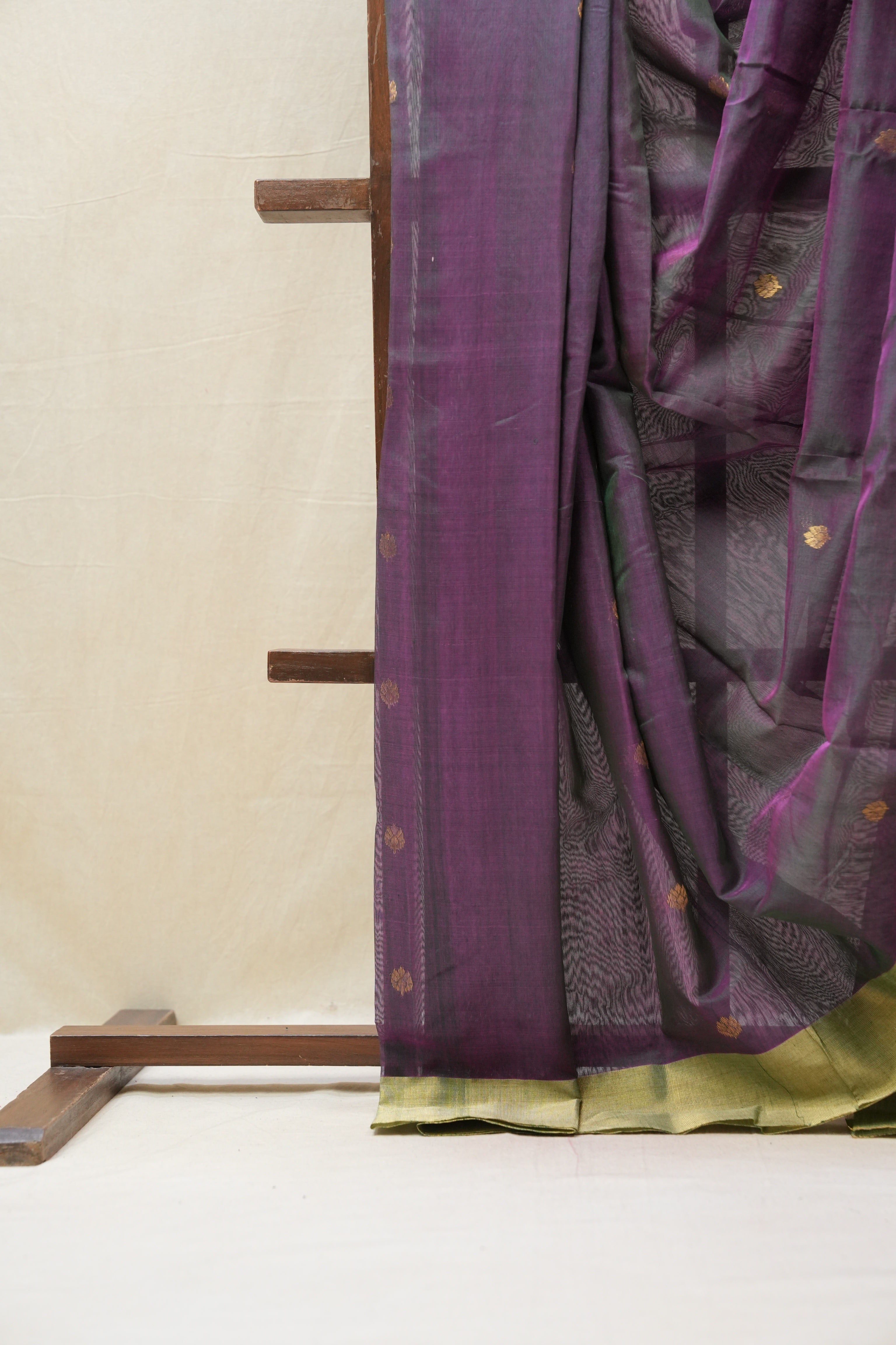 Two Tone Purple Chanderi Cotton Silk Saree - SRTTPCSS435