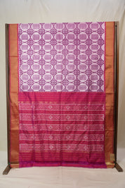 Lilac Purple Pochampalli Silk Ikat Saree - SRLPPSIS296