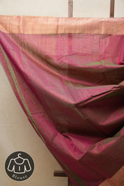 Two Tone Purple Chanderi Cotton Silk Saree - SRTTPCSS434