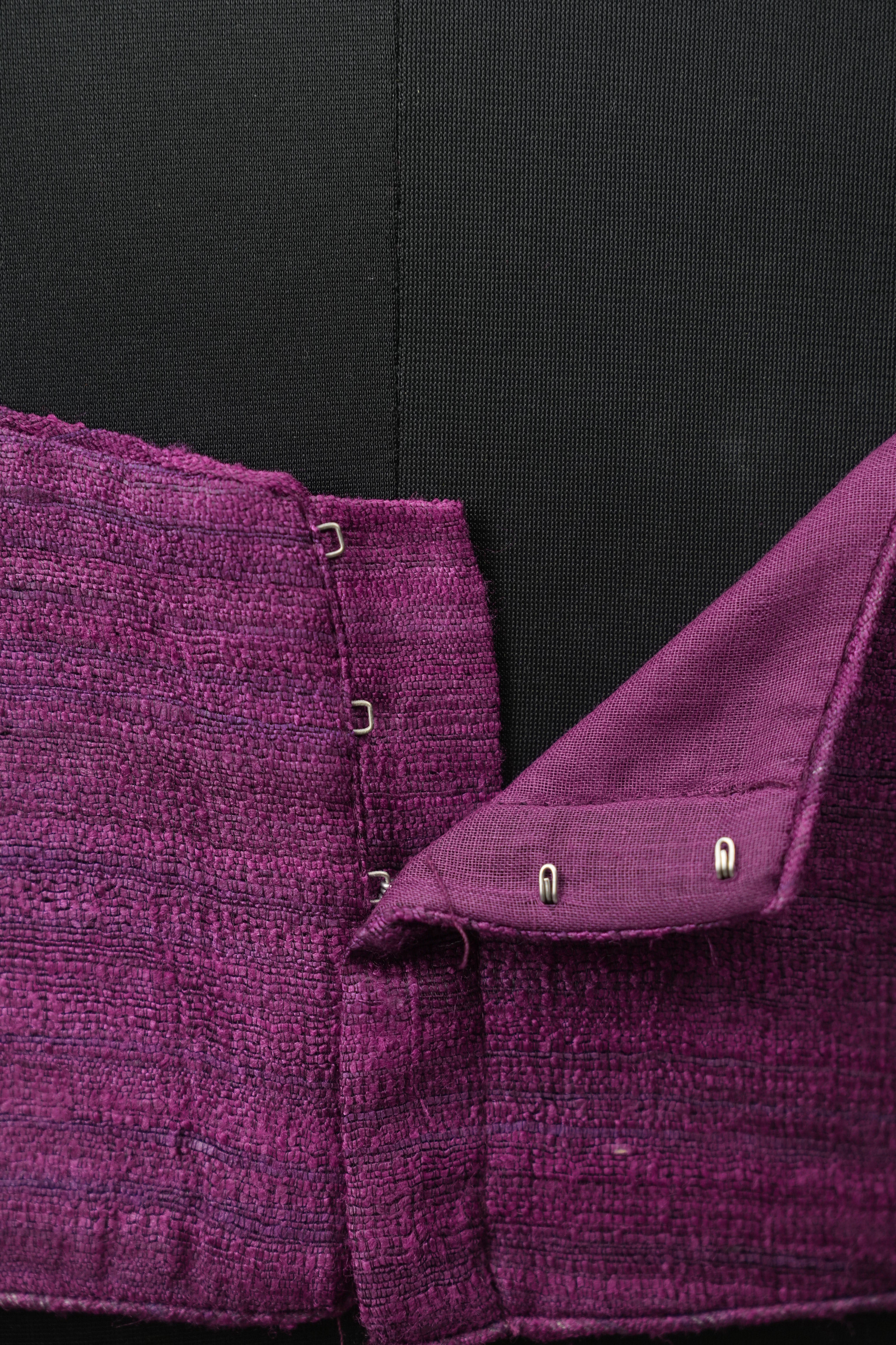 Purple Matka Silk Blouse - SRPMSB06