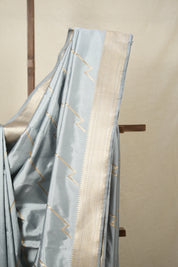 Light Blue Banarasi Silk Saree - SRLBBSS821
