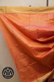 Two Tone Orange Chanderi Cotton Silk Saree - SRTTOCSS439