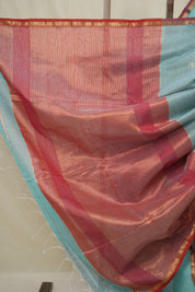 Sky Blue Maheshwari Saree - SRSBMS995