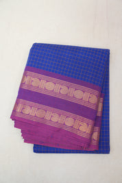 Blue Kanchi Cotton Saree - SRBKCS930