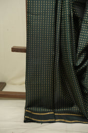 Green Raw Silk Saree - SRGRSS1126
