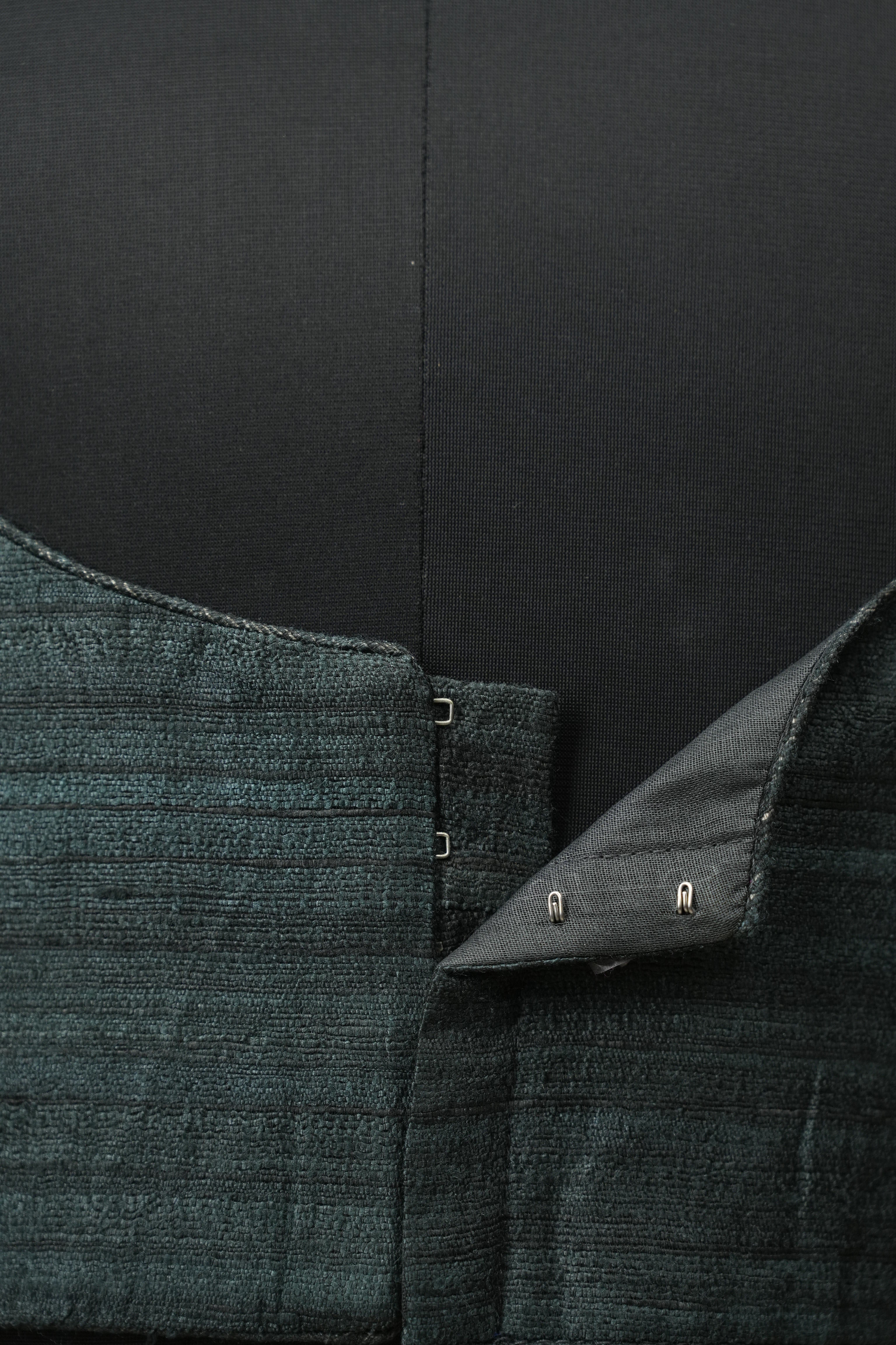 Charcoal Green Matka Silk Blouse - SRCGMSB03