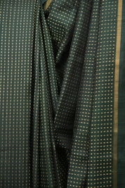 Green Raw Silk Saree - SRGRSS1126