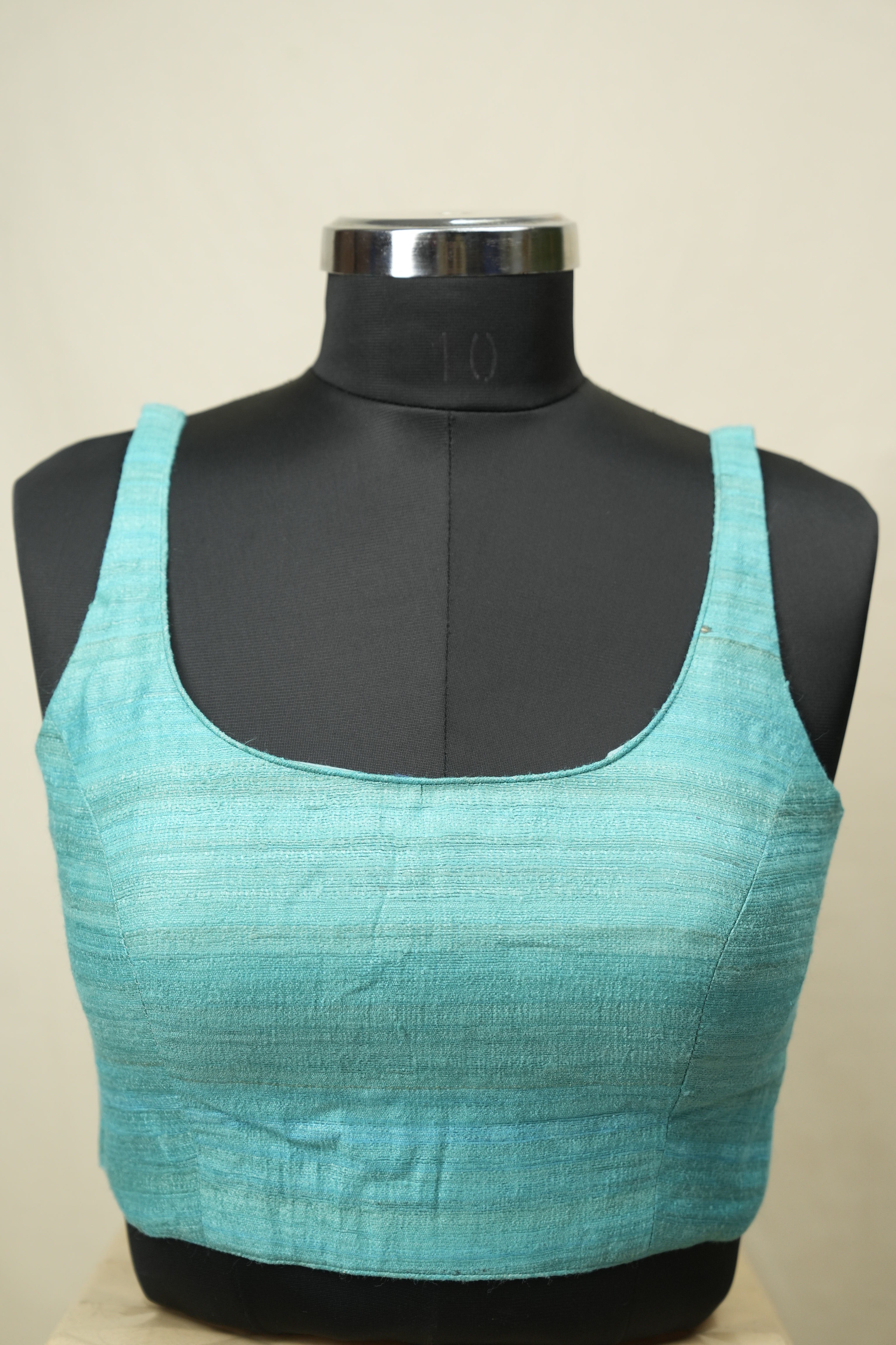 Aqua Matka Silk Blouse - SRAMSB01