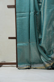 Blue Maheshwari Tissue Saree - SRBMTS448