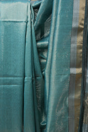 Blue Maheshwari Tissue Saree - SRBMTS448