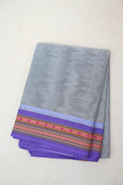 Grey Kanchi Cotton Saree - SRGKCS850
