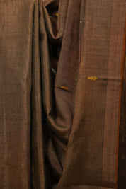 Copper Green Tissue Linen Jamdani Saree - SRCGTLJS201