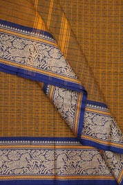 Mustard Brown Kanchi Cotton Saree - SRMBKCS827