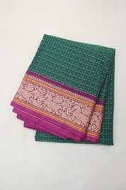 Green Kanchi Cotton Saree - SRGKCS824
