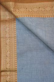 Grey Kanchi Cotton Saree-SRGKCS207