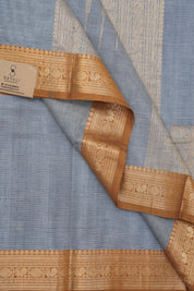 Grey Kanchi Cotton Saree-SRGKCS207