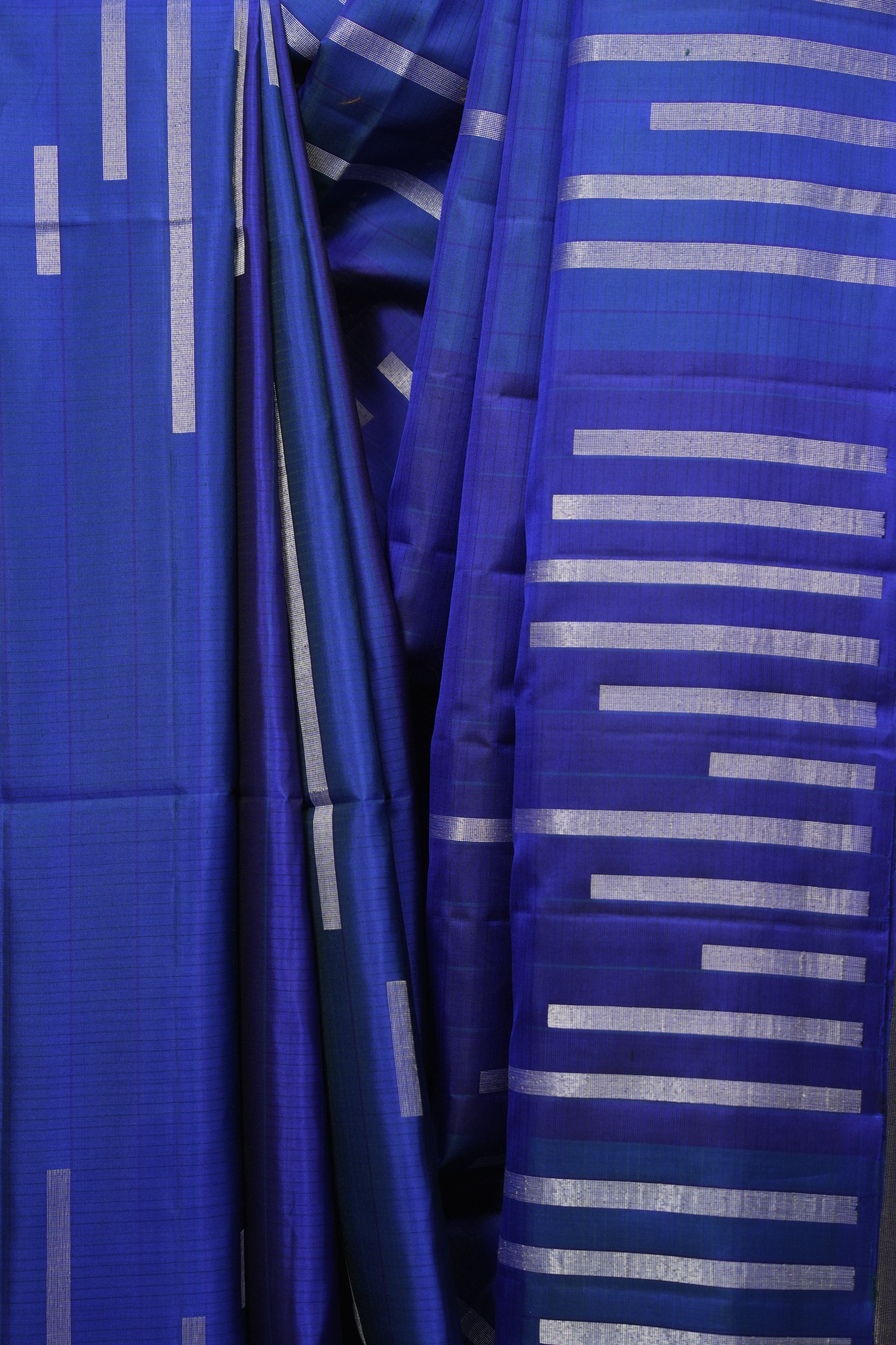 Blue Soft Silk Saree - SRBSSS441