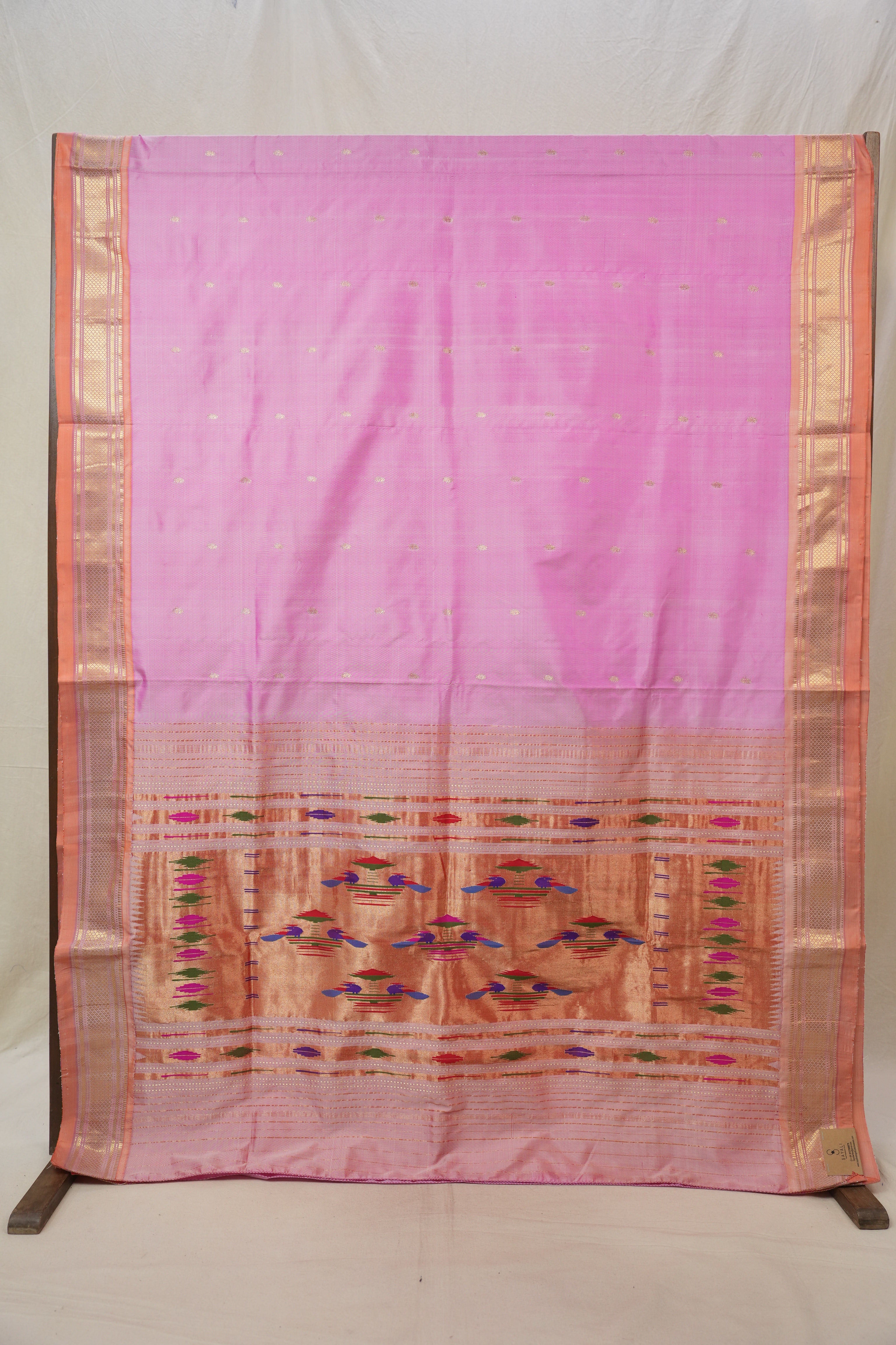 Pink Silk Paithani Saree - SRPSPS750