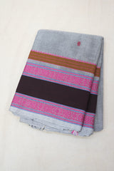 Grey Kanchi Cotton Saree-SRGKCS525