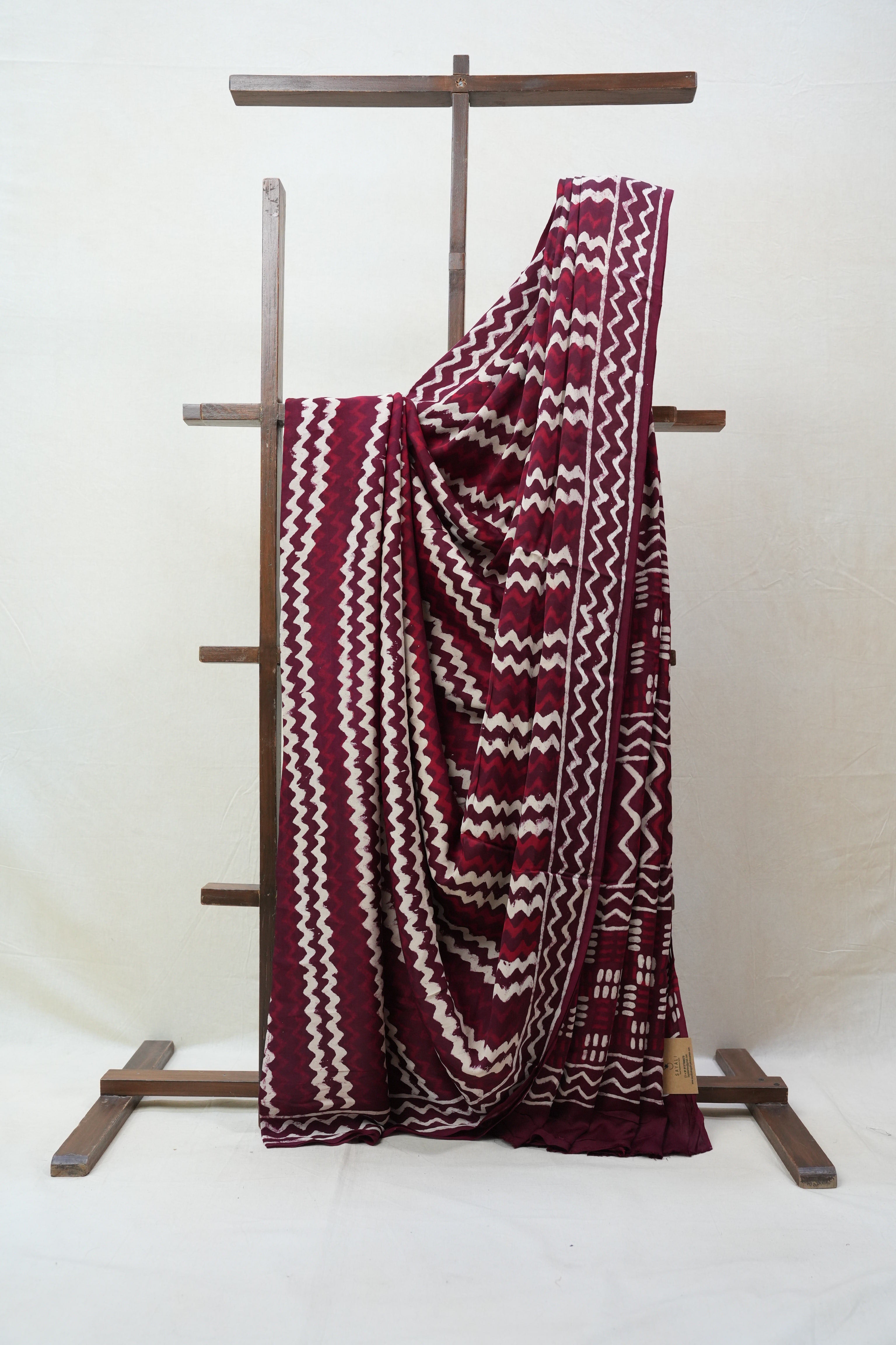 Plum HBP Modal Silk Saree - SRPOMSS365