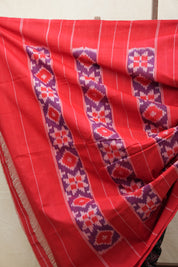 Black Pochampalli Cotton Ikat Saree - SRBPCIS520