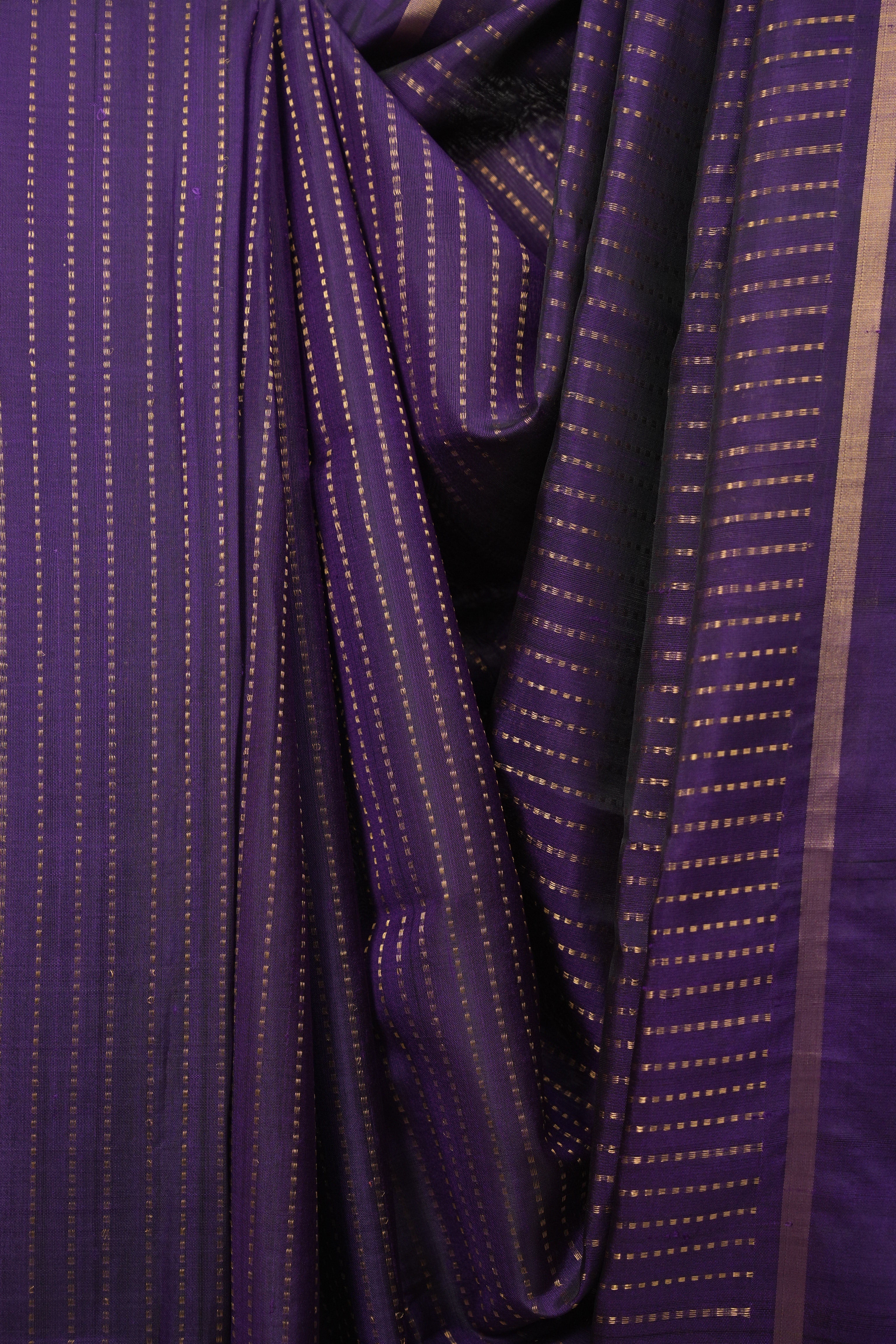 Purple Raw Silk Saree - SRPRSS1127