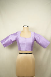 Lavender Raw Silk Blouse - SRLBRSB17