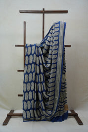 Blue HBP Modal Silk Saree - SRBMSS367