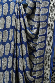 Blue HBP Modal Silk Saree - SRBMSS367