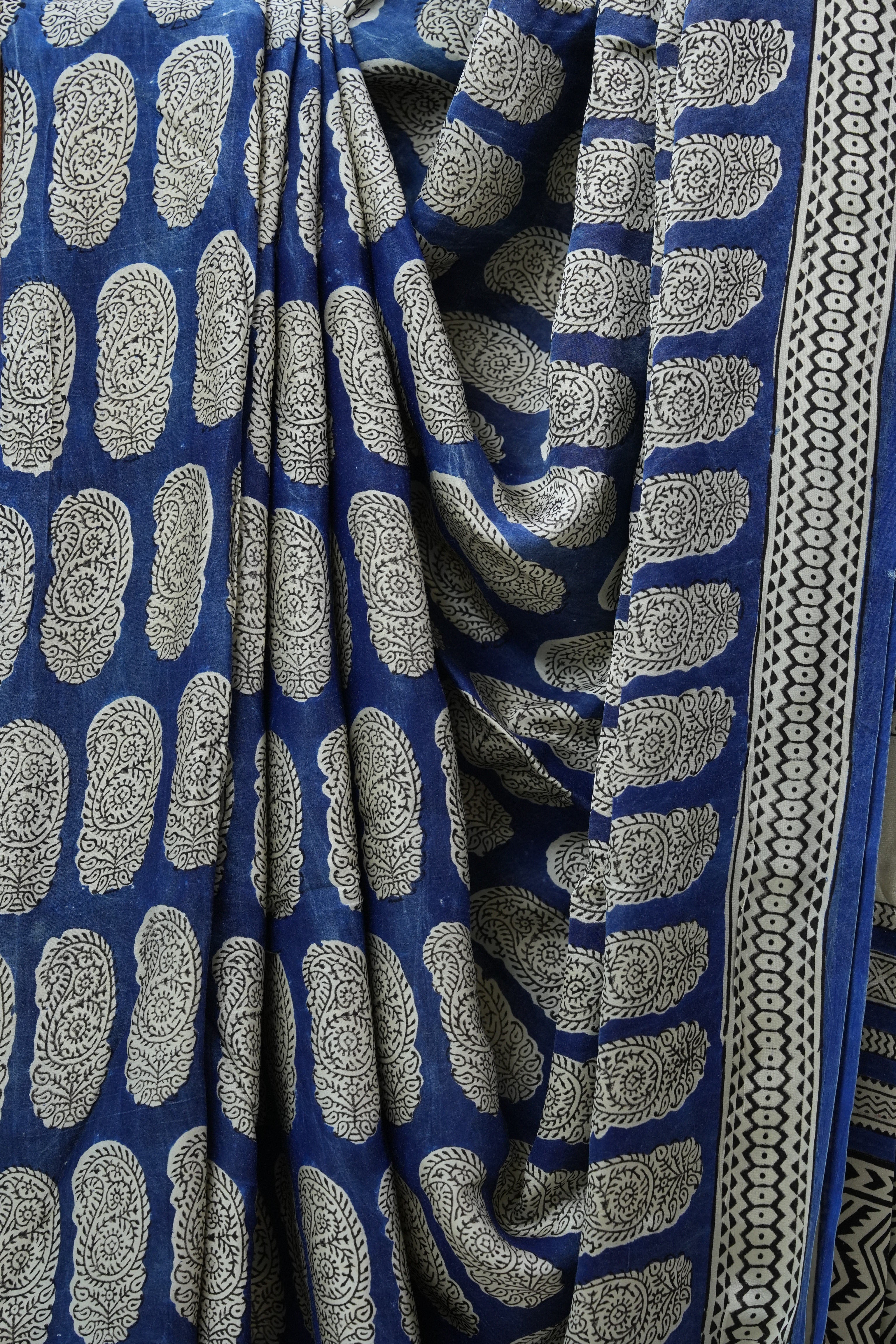 Blue HBP Modal Silk Saree - SRBMSS367