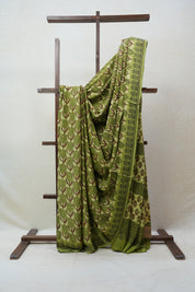 Grass Green HBP Modal Silk Saree - SRGGMSS379