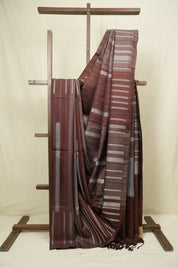 Coffee Brown Soft Silk Saree - SRCBSSS436