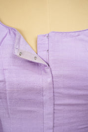 Lavender Raw Silk Blouse - SRLBRSB17