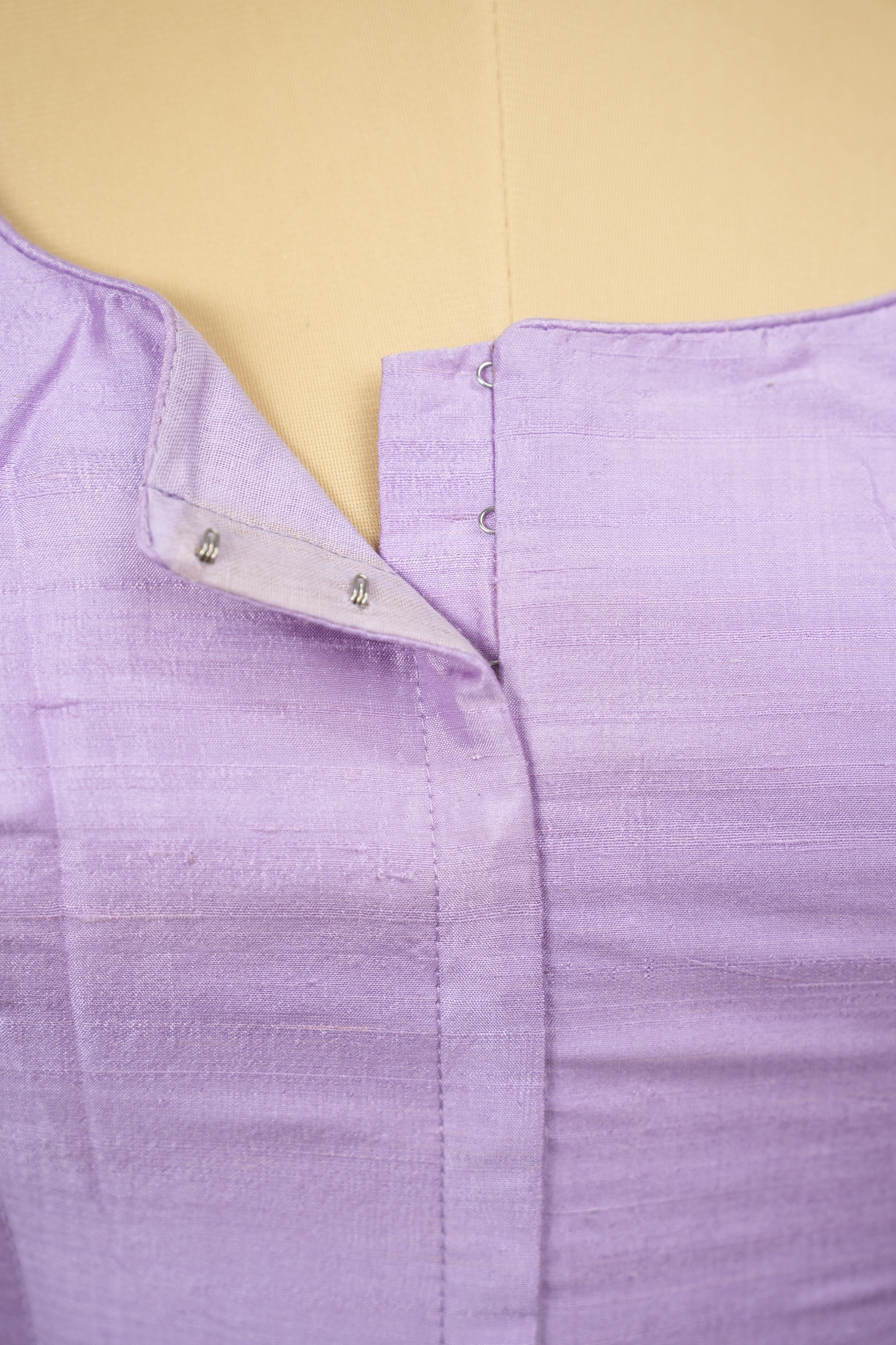 Lavender Raw Silk Blouse - SRLBRSB17