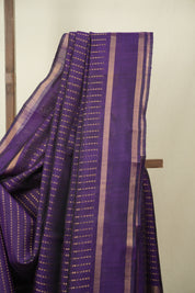 Purple Raw Silk Saree - SRPRSS1127