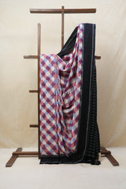 Multicolor Pochampalli Cotton Ikat Saree - SRMPCIS304