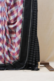 Multicolor Pochampalli Cotton Ikat Saree - SRMPCIS304