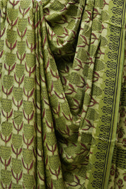 Grass Green HBP Modal Silk Saree - SRGGMSS379