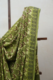 Grass Green HBP Modal Silk Saree - SRGGMSS379