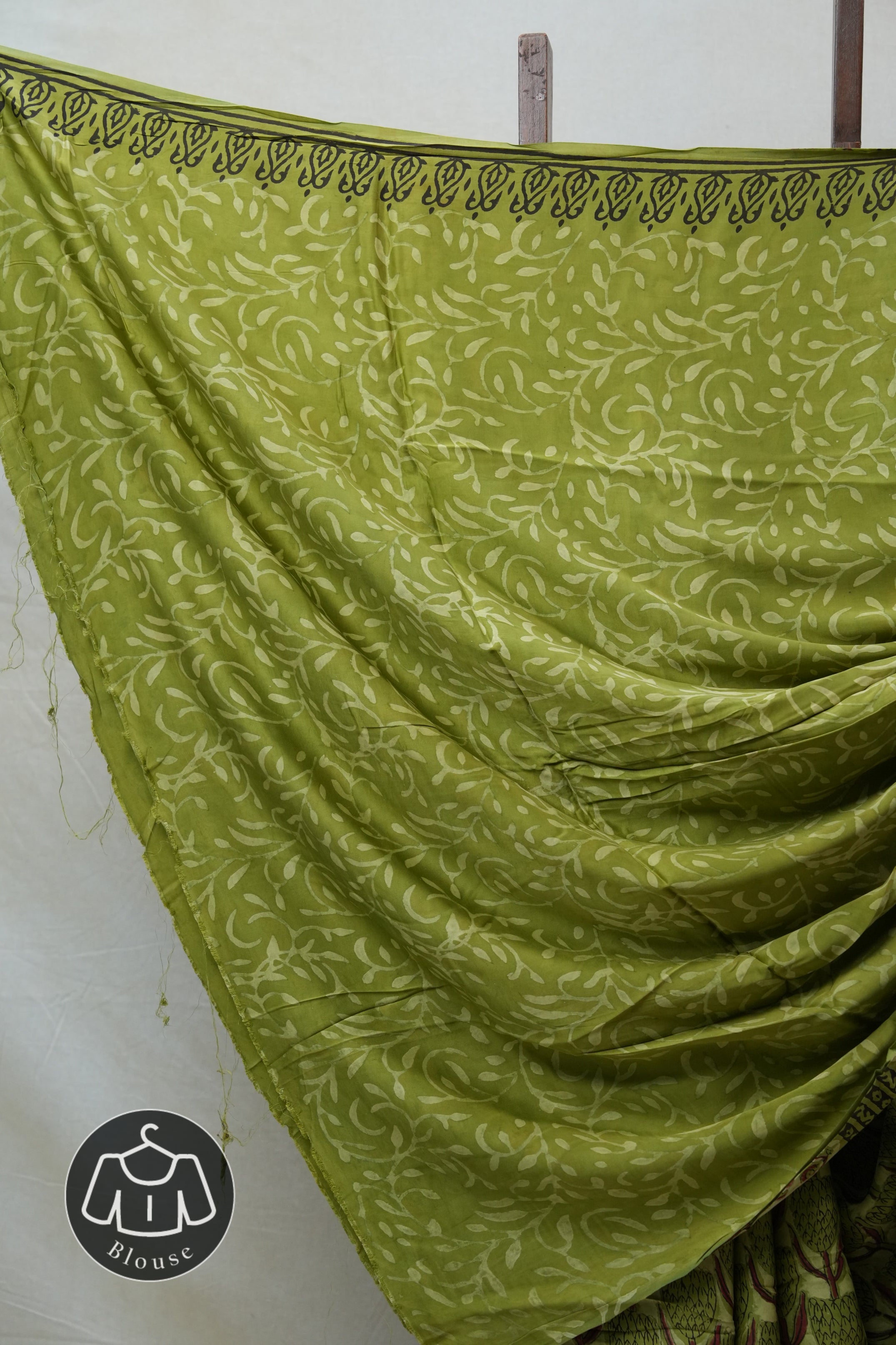 Grass Green HBP Modal Silk Saree - SRGGMSS379