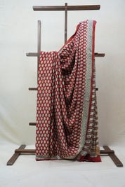 Red HBP Modal Silk Saree - SRRMSS370