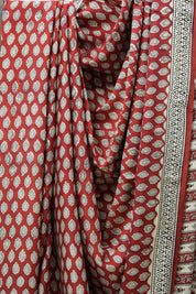 Red HBP Modal Silk Saree - SRRMSS370