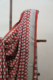 Red HBP Modal Silk Saree - SRRMSS370