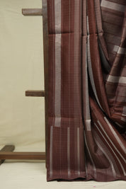 Coffee Brown Soft Silk Saree - SRCBSSS436