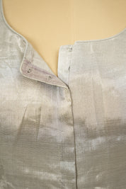Light Grey Tissue Silk Plain Blouse - SRLGTSB5