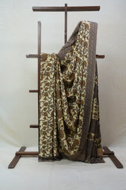 Beige HBP Modal Silk Saree - SRBMSS368