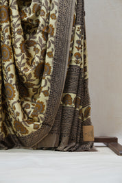 Beige HBP Modal Silk Saree - SRBMSS368